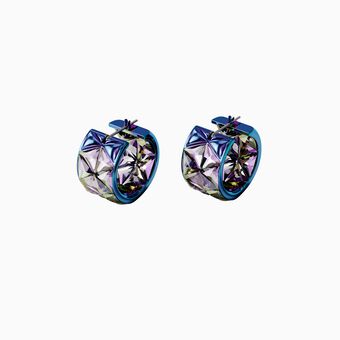 Curiosa earrings, Blue